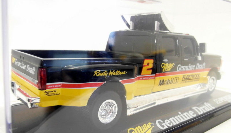 Action 1/24 Scale Diecast  WIN Miller Genuine Draft Ford F-150 Crew Cab + Case